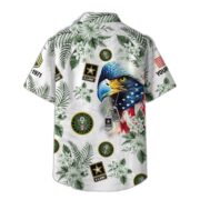 US Army Hawaii Shirt With Pocket, Custom Rank, Name, Gifts For Army Veteran VPVC401601 - Image 2