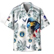 USAF Hawaii Shirt With Pocket, Custom Rank, Name, Gifts For Air Force Veteran VPVC401604