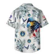 USAF Hawaii Shirt With Pocket, Custom Rank, Name, Gifts For Air Force Veteran VPVC401604 - Image 2