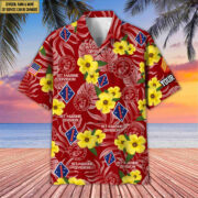 USMC Hawaiian Shirt With Pocket, Custom Rank, Name, Gifts For Marine Veteran, Gifts For Veterans Day, Father's Day VPVC400803 - Image 2