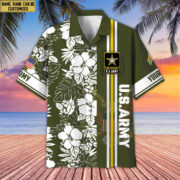 Premium Custom Name, Rank US Army Hawaiian Shirt With Pocket, Gifts For Veterans Day, Father's Day, Gifts for Army Veteran VPVC401401
