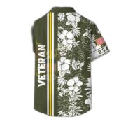 Premium Custom Name, Rank US Army Hawaiian Shirt With Pocket, Gifts For Veterans Day, Father's Day, Gifts for Army Veteran VPVC401401 - Image 2