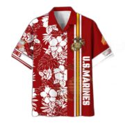 Premium Custom Name, Rank USMC Hawaiian Shirt With Pocket, Gifts For Veterans Day, Father's Day, Gifts for Marine Veteran VPVC401403