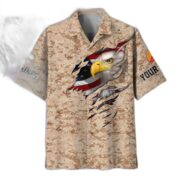Premium Custom Name, Rank USMC Veteran Hawaiian Shirt With Pocket, Gifts For Dad, For Husband, Gifts For US Marine Veteran VPVC403703 - Image 5