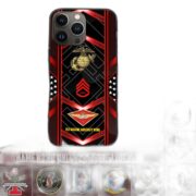 Premium Custom Name, Rank, Unit USMC Veteran Phone Case, Gifts For Dad, For Husband, Gifts For Marine Veteran VPVC500003