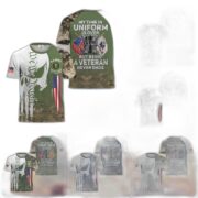 Premium My Time In Uniform Is Over But Being A Veteran Never Ends US Veterans T-Shirt APHN300701