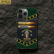 Premium Custom Name, Rank US Army Phone Case, Gifts For US Army Veteran, Gifts For Veterans Day, Father's Day VPVC500701 - Image 2