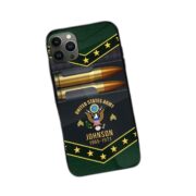 Premium Custom Name, Rank US Army Phone Case, Gifts For US Army Veteran, Gifts For Veterans Day, Father's Day VPVC500701 - Image 3