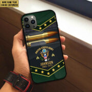 Premium Custom Name, Rank US Army Phone Case, Gifts For US Army Veteran, Gifts For Veterans Day, Father's Day VPVC500701 - Image 3