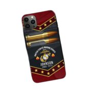 Premium Custom Name, Rank USMC Phone Case, Gifts For US Marine Veteran, Gifts For Veterans Day, Father's Day VPVC500703 - Image 3