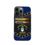 Premium Custom Name, Rank USAF Phone Case, Gifts For US Air Force Veteran, Gifts For Veterans Day, Father's Day VPVC500704 - Image 2