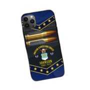 Premium Custom Name, Rank USAF Phone Case, Gifts For US Air Force Veteran, Gifts For Veterans Day, Father's Day VPVC500704 - Image 3