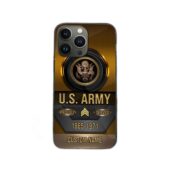 Premium Custom Name, Rank Army Veteran Phone Case, Gifts For Army Veteran, Gifts For Dad, For Husband VPVC500601