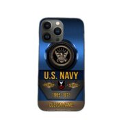 Premium Custom Name, Rank Navy Veteran Phone Case, Gifts For Navy Veteran, Gifts For Dad, For Husband VPVC500602 - Image 2