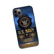 Premium Custom Name, Rank Navy Veteran Phone Case, Gifts For Navy Veteran, Gifts For Dad, For Husband VPVC500602 - Image 3