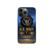 Premium Custom Name, Rank Navy Veteran Phone Case, Gifts For Navy Veteran, Gifts For Dad, For Husband VPVC500602