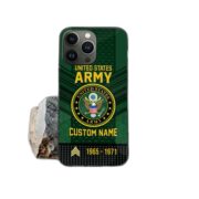 Premium Custom Name, Rank US Army Veteran Phone Case, Gifts For Veterans Day, Father's Day, Gifts For US Army Veteran VPVC500801