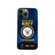 Premium Custom Name, Rank US Navy Veteran Phone Case, Gifts For Veterans Day, Father's Day, Gifts For US Navy Veteran VPVC500802 - Image 2