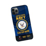 Premium Custom Name, Rank US Navy Veteran Phone Case, Gifts For Veterans Day, Father's Day, Gifts For US Navy Veteran VPVC500802 - Image 3