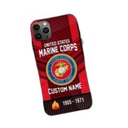 Premium Custom Name, Rank USMC Veteran Phone Case, Gifts For Veterans Day, Father's Day, Gifts For USMC Veteran VPVC500803 - Image 3