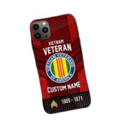 Premium Custom Name, Rank Vietnam Veteran Phone Case, Gifts For Veterans Day, Father's Day, Gifts For Vietnam Veteran VPVC500806 - Image 3
