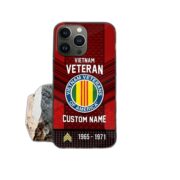 Premium Custom Name, Rank Vietnam Veteran Phone Case, Gifts For Veterans Day, Father's Day, Gifts For Vietnam Veteran VPVC500806