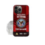 Premium Custom Name, Rank US Veteran Phone Case, Gifts For Veterans Day, Father's Day, Gifts For US Veteran VPVC500807