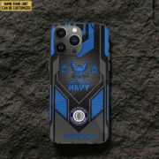 Premium Custom Name, Rank US Navy Veteran Phone Case, Gifts For Navy Veteran VPVC500202 - Image 2