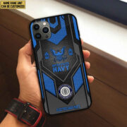 Premium Custom Name, Rank US Navy Veteran Phone Case, Gifts For Navy Veteran VPVC500202 - Image 3