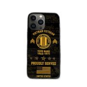 Vietnam Veteran Phone Case, Custom Name, Rank, Gifts For Dad, For Husband, Gifts For Vietnam Veteran VPVC500406 - Image 2