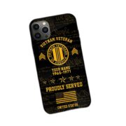 Vietnam Veteran Phone Case, Custom Name, Rank, Gifts For Dad, For Husband, Gifts For Vietnam Veteran VPVC500406 - Image 3