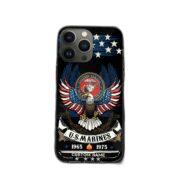 Premium Custom Name, Rank USMC Veteran Phone Case, Gifts For Marine Veteran, Gifts For Dad, For Husband VPVC500503 - Image 3