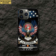 Premium Custom Name, Rank USMC Veteran Phone Case, Gifts For Marine Veteran, Gifts For Dad, For Husband VPVC500503 - Image 3