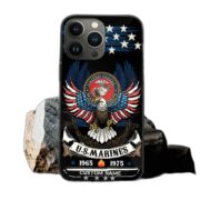 Premium Custom Name, Rank USMC Veteran Phone Case, Gifts For Marine Veteran, Gifts For Dad, For Husband VPVC500503