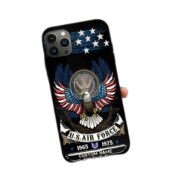 Premium Custom Name, Rank USAF Veteran Phone Case, Gifts For Air Force Veteran, Gifts For Dad, For Husband VPVC500504 - Image 3
