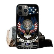Premium Custom Name, Rank USAF Veteran Phone Case, Gifts For Air Force Veteran, Gifts For Dad, For Husband VPVC500504