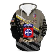 Premium 82nd Airborne Division Veteran Zip Hoodie VPVC603102 - Image 2
