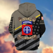 Premium 82nd Airborne Division Veteran Zip Hoodie VPVC603102 - Image 3
