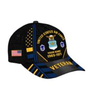 Premium Custom Name, Rank, Years Of Service US Veterans Cap BPVC060801 - Image 27