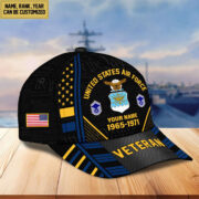 Premium Custom Name, Rank, Years Of Service US Veterans Cap BPVC060801 - Image 27