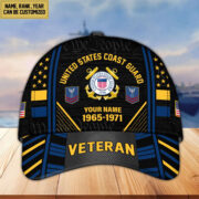 Premium Custom Name, Rank, Years Of Service US Veterans Cap BPVC060801 - Image 29