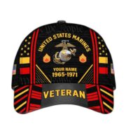 Premium Custom Name, Rank, Years Of Service US Veterans Cap BPVC060801 - Image 17