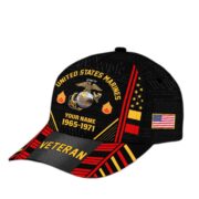 Premium Custom Name, Rank, Years Of Service US Veterans Cap BPVC060801 - Image 19