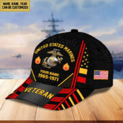 Premium Custom Name, Rank, Years Of Service US Veterans Cap BPVC060801 - Image 19