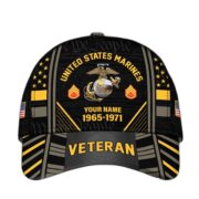 Premium Custom Name, Rank, Years Of Service US Veterans Cap BPVC060801 - Image 20
