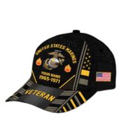 Premium Custom Name, Rank, Years Of Service US Veterans Cap BPVC060801 - Image 22