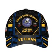 Premium Custom Name, Rank, Years Of Service US Veterans Cap BPVC060801 - Image 14