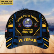 Premium Custom Name, Rank, Years Of Service US Veterans Cap BPVC060801 - Image 14
