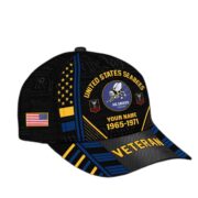 Premium Custom Name, Rank, Years Of Service US Veterans Cap BPVC060801 - Image 15