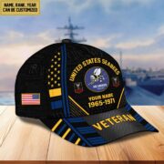 Premium Custom Name, Rank, Years Of Service US Veterans Cap BPVC060801 - Image 15